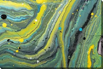 Картина маслом Флюид арт №55