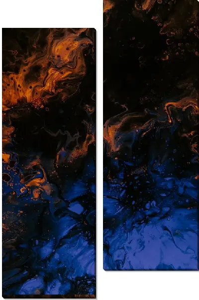 Модульная картина Флюид арт №57