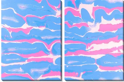 Модульная картина Флюид арт №58