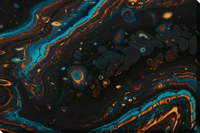 Картина маслом Флюид арт №61