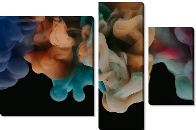 Модульная картина Флюид арт №62