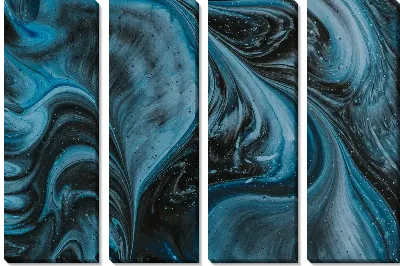 Модульная картина Флюид арт №75