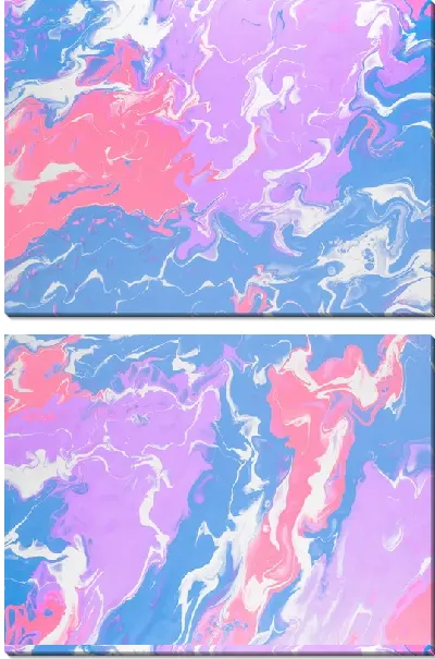 Модульная картина Флюид арт №83