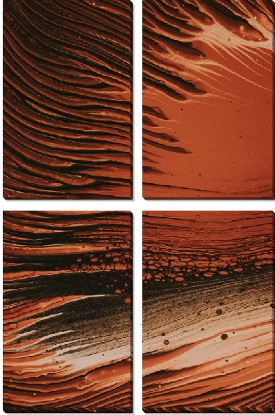 Модульная картина Флюид арт №87