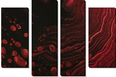 Модульная картина Флюид арт №92