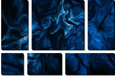 Модульная картина Флюид арт №100