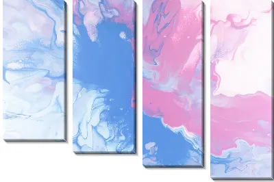 Модульная картина Флюид арт №103
