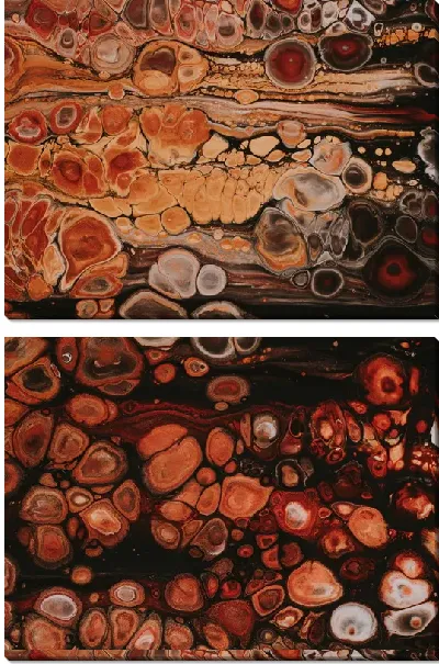 Модульная картина Флюид арт №104