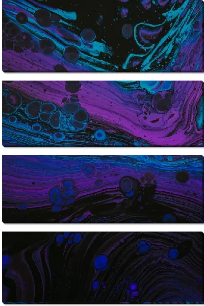 Модульная картина Флюид арт №107