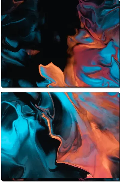 Модульная картина Флюид арт №108