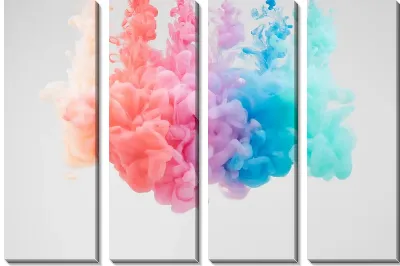 Модульная картина Флюид арт №112