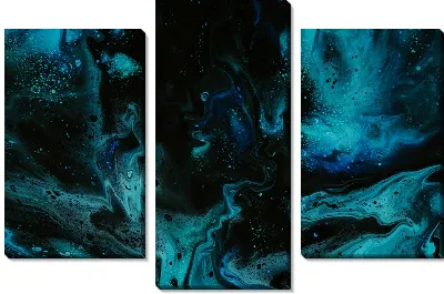 Модульная картина Флюид арт №118