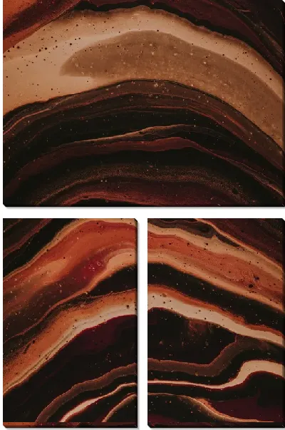 Модульная картина Флюид арт №119