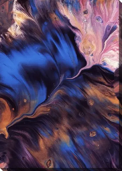 Картина маслом Флюид арт №121