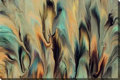 Картина маслом Флюид арт №122