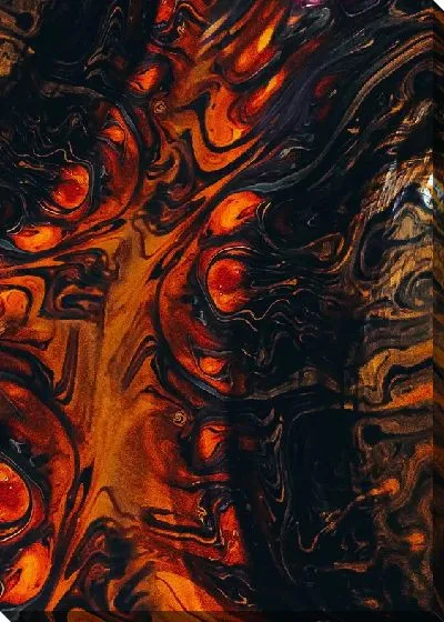 Картина маслом Флюид арт №124