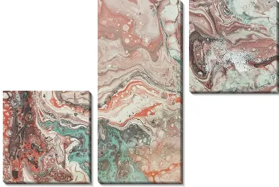 Модульная картина Флюид арт №128