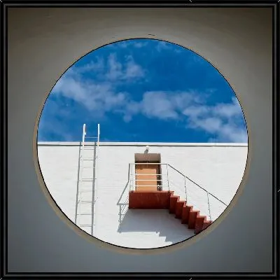 Картина Круглое окно №2