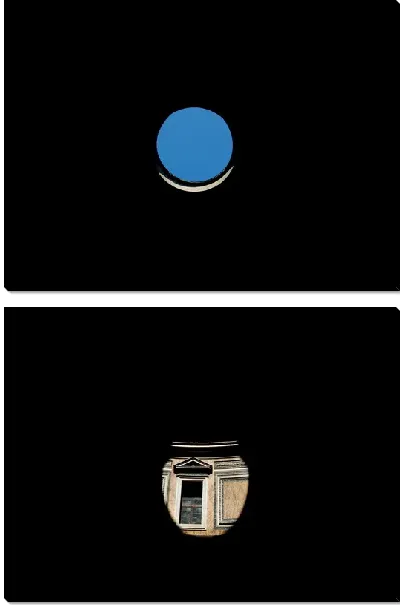 Модульная картина Два круглых окна