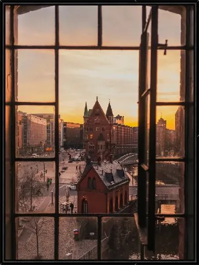 Картина Окно на вид города