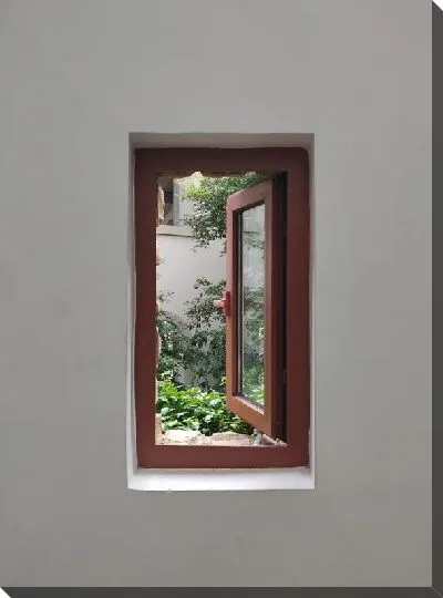 Постер Окно в сад