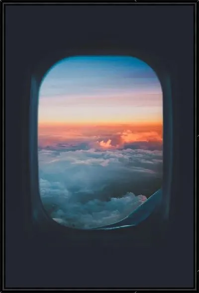 Картина Иллюминатор с видом на облака