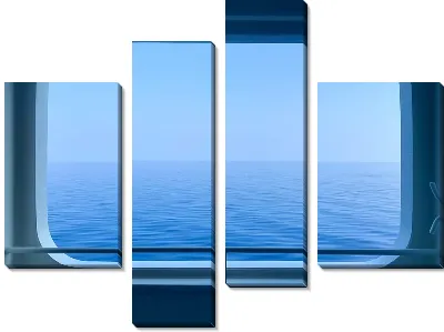 Модульная картина Вид на океан №6