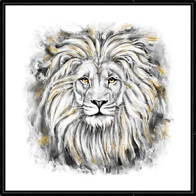 Картина Белый лев №2