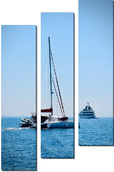 Модульная картина Яхта в море №4