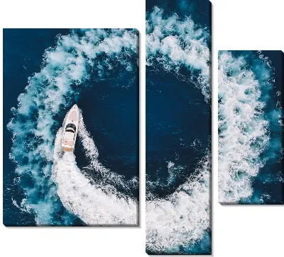 Модульная картина Яхта в море №16