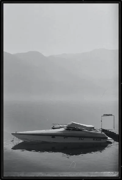 Картина Лодка в тумане