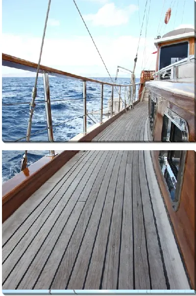 Модульная картина Палуба яхты