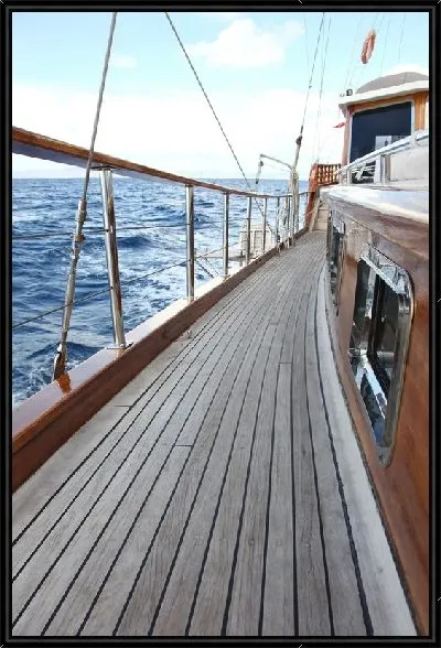 Картина Палуба яхты