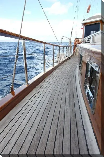 Постер Палуба яхты