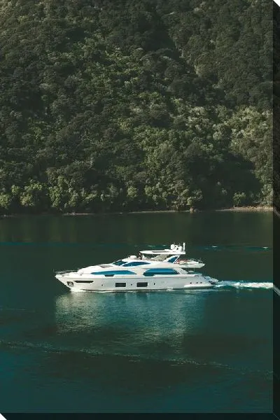 Постер Яхта на рассвете