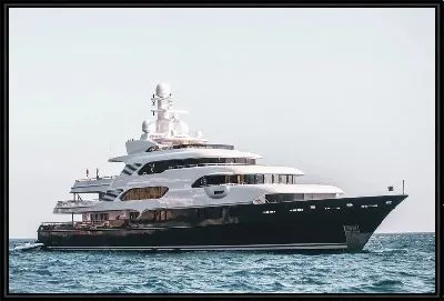 Картина Роскошная яхта в море №7