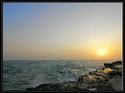 Картина Солнце над морской водой №2