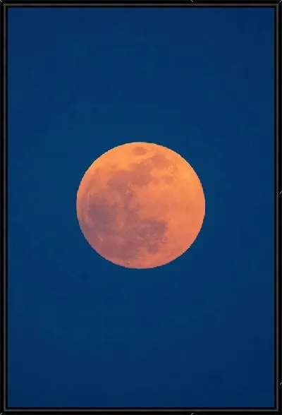 Картина Луна на синем фоне №2