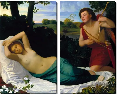 Картина Амур и Психея (Cupid and Psyche)