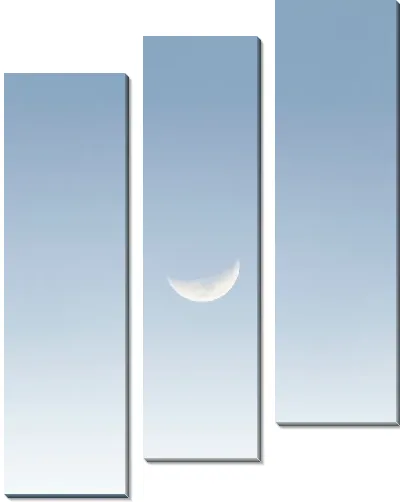 Модульная картина Луна в стиле минимализм