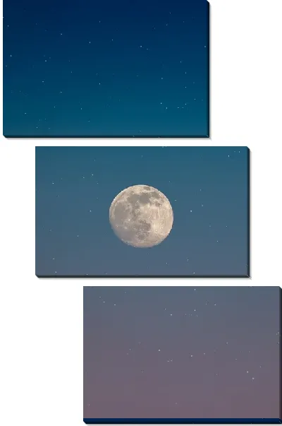 Модульная картина Луна и звезды №6