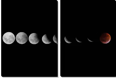 Модульная картина Положения Луны