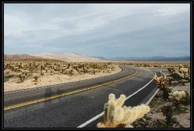 Картина Трасса в пустыне