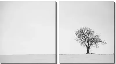 Модульная картина Дерево в стиле минимализм