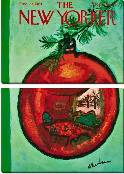 Модульная картина Обложка новогоднего журнала The New Yorker