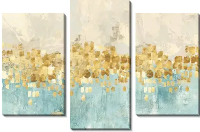 Модульная картина Арт композиция с золочением