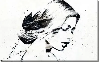 Постер Рисунок девушки №34