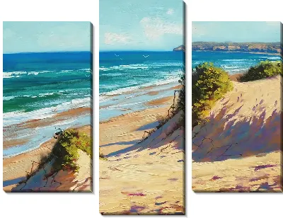 Модульная картина Побережье моря №4