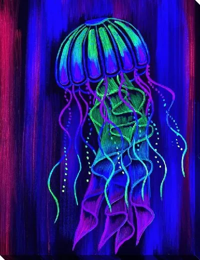 Постер Неоновая медуза №2