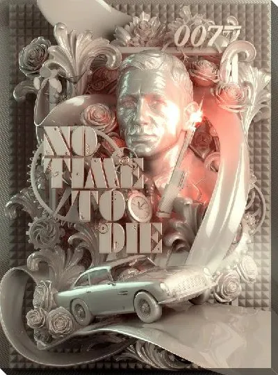 Картина маслом Агент 007 - No time to die